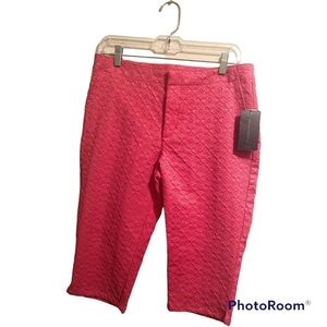 NYDJ Slimming Fit Capris. Color Cactus Flower (Pink) NWT! Original cost $88!